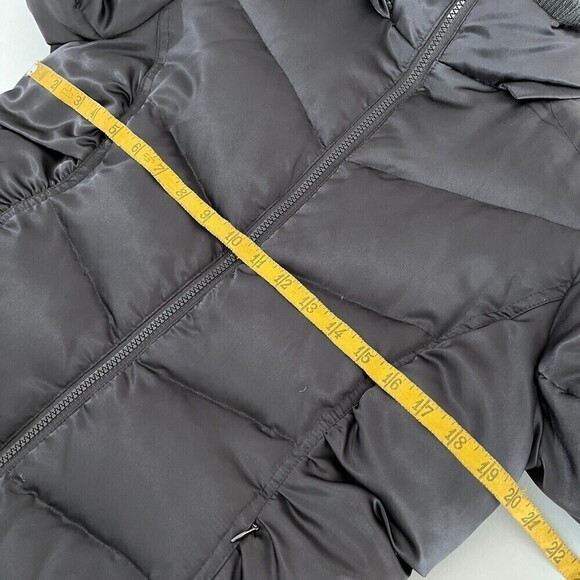 Guess Womens Down Puffer Jacket Medium M Grey Down Feather Filler Streetwear - Picture 13 of 15